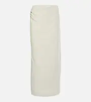 [SIR] SIR Iris asymmetric linen maxi skirt AU 8 green