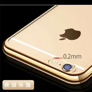 6 電鍍金屬質感 TPU透明軟殼 蘋果 手機殼 iPhone5/iPhone6s/iPhone6s+ 手機殼 手機套