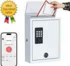 Mailbox with Electronic Lock, Wall Mount Locking Mailboxes for House Outside, Me