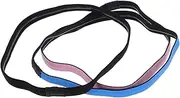 Alasum 3pcs Thin Elastic Sports Headbands Nonslip Sweatband for Men for Football Running Spring Summer Stylish Versatile Athletic Accessory