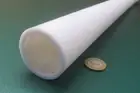 PTFE Teflon Straight Tube 1.75" OD x 1.50" ID x 1/8 Wall x 1 Foot Length
