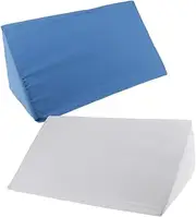 domoi 2PCS Acid Reflux Foam Bed Wedge Pillow Elevation Cushion Back Leg Support Pillow