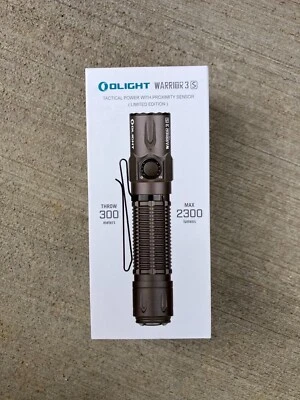 OLIGHT Warrior 3S Gunmetal Grey 2300Lum Rechargeable Tactical Flashlight