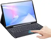 Wireless Keyboard Case Compatible with Samsung Galaxy Tab S10 FE Plus/Tab S10 FE+ 13.1 inch (2025) Tablet Bluetooth Touched Keyboard Cover with Pen Holder (Black)