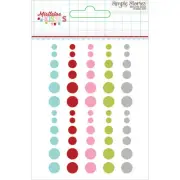 Simple Stories 7431 Mistletoe Kisses Enamel Dots (60 pieces)