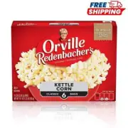 Orville Redenbacher's Kettle Corn Microwave Popcorn, 3.28 oz Classic Bag, 6 ct
