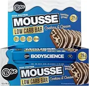 12 x Cookies & Cream High Protein Low Carb Mousse Bar 55g
