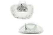 Cowboy Hat Feather (White)
