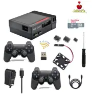 RetroPie Kit for Raspberry Pi 3B/3B+ with 2xPS Wireless Controllers,Accessories