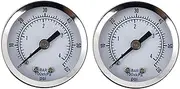 2X -Z51 0-60Psi Pressure Gauge 40mm 1/8 Inch Npt Mini Pressure Gauge Air Compressor Hydraulic Vacuum Gauge Manometer