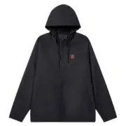 Brixton Claxton Windbreaker Parka Black Jacket