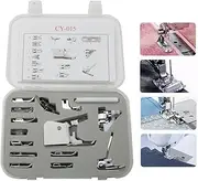 Universal 15 Piece Sewing Machine Presser Walking Feet Kit - OEM Suitable for Babylock Janome Brother New Home Singer Kenmore Simplicity Elna Toyota Necchi