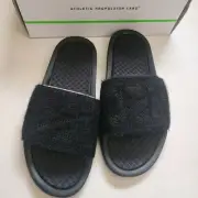 APL Athletic Propulsion Lab Techloom Slides Womens 11 Black Big Logo NWB