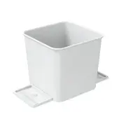 Car Trash Can Garbage Bin Waterproof Portable Organizer Cars Wastebasket White