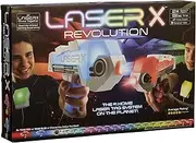Laser X 88046 Revolution Double Blasters, Choose The Colour of Your Team, Blast Over 90 metres, with Voice Coach. Real Life Infra-red Gaming Experience