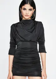 Sinful Glam Command Ruched Dress