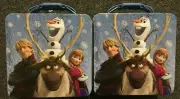 Lot of 2 NWT Disney Frozen Olaf Kristoff Anna Sven TIN CARRY ALL PURSE/LUNCHBOX