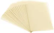 uxcell 30 Sheets Vellum Paper 4x6, Vellum Paper Printable Translucent Paper 100GSM for Invitations Printing, Light Gold