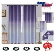 Lavender Ombre Blackout Window Drapes - Noise Reducing & Room Darkening 2 Panels