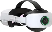 BUSQUEDA Elite Strap with Battery for Oculus Quest 2,8000mAh Extend 7hrs Playtime,Fast Charging VR Power,Counter Balance&Adjustable Head Strap for Enhanced Support and Comfort in VR