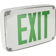 Orbit ESLN4M-G-EB Wet Location Led Exit Signs with battery back up GREN 120/277V