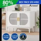 ALFORDSON Buffet Sideboard Storage Cabinet Cupboard Fluted Doors Shelves Kitchen