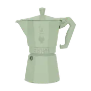 Bialetti Moka Exclusive Green 6 Cup - Stove Top 6 Cup