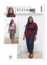 Know Me Sewing Pattern ME2002 Misses Top Knit Jeans Leg Options Sizes 10-18 UC