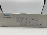 Govee Dual Smart Plug 4 Pack w/ WiFi & Bluetooth H5082 New Sealed White