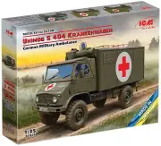 ICM 1/35 German Unimog S404 Ambulance Plastic Model 35138