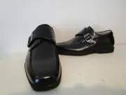 Florsheim Kids Boys Reveal Monk Strap Jr Leather Dress Formal Shoes Black Size 7