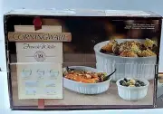 Corningware French White 19 Piece Casserole Bakeware *Rare*