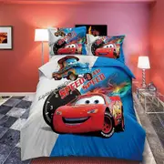 v3325 Bed Sheets Cars Mc Size Bed Duvet Comforter Set Pillow Case Fitted Sheet Bed Sheets IU3325