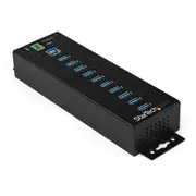 StarTech HB30A10AME interface hub USB 3.2 Gen 1 (3.1 Gen 1) Type-B 5000 Mbit/s Black