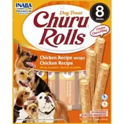 Inaba Dog Churu Rolls Chicken Wraps 6X3.36Oz