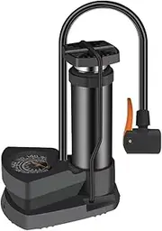 lyanny Small Bicycles Pump | Foot-Activated Bicycles Tire Pump Bikes Pump - Portable Air Pump, High-Pressure Inflator Pump with Gauge for Car Tires, Road Bikes, Mountain Bikes