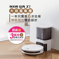 在飛比找Yahoo奇摩購物中心優惠-INXNI 以內 自動集塵掃拖機器人 X1