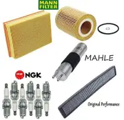 Tune UP KIT Filters & Spark Plugs for BMW 330Ci E46 2001-2006 (for: BMW)