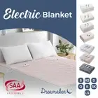 Electric Blanket Fitted Washable Heated Throw Underlay Single Double Queen King
