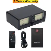 VU3 2-In-2-Out Aluminum Audio Power Amp 100Wx2 Speaker Switcher Dual VU Meter