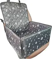 Print Pet Dog Carrier Car Seat Cover Carry Cat Puppy Bag Car Travel Folding Hammock Waterproof Dogs Basket Pet Carriers(Black)