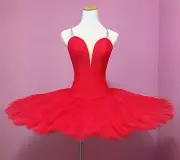 Classical Ballet tutu -- Performance quality in plain Red Adult size