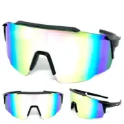 Oversized Retro Wrap Sport Cycling Ski Beach SUN GLASSES Large Lightweight Frame