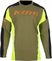 Klim XC Pro, jersey , color: Dark Green/Neon-Yellow/Black , size: XL