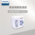 【PHILIPS 飛利浦】1開1電腦壁插(CHP3010W)