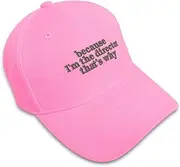 [Speedy Pros] Baseball Cap Because I'm The Director Embroidery Funny & Novelty Humor Acrylic