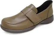 Re:getA(リゲッタ) [リゲッタ] フラットシューズ R-402M ハンズフリーシューズ Sutton(スットオン) ワンベルト 面テープ カジュアル メンズ 歩きやすい 履きやすい 疲れにくい コンフォート 日本製 カーキ 25.0 cm~25.5 cm 3E