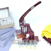 Manual Hand Press Machine Fabric Cover Button With 4 Dies and Free Buttons