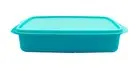 Tupperware Jollitup Tup Green Plastic Lunch Food Keeper Storage Box 1.0L