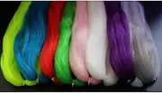 Tigofly 16 Colors Synthetic Fiber Large Hank Super Hair Fly Tying Bucktail Jig Lure Making Materials